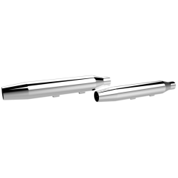 PartzBiz HD DS18010694 - Khrome Werks 3 ” HP-Plus Chrome Tapered Slip on Mufflers Harley Sportster 14-20 | 202495