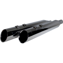 PartzBiz HD DS18011484 - Khrome Werks 4.5 ” HP Plus Slip-On Muffler Chrome Edge Tip Harley FLH Touring 17-Up | 202665