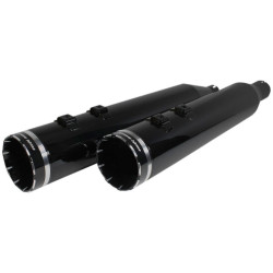 PartzBiz HD DS18011481 - Khrome Werks 4.5 ” HP Plus Slip-On Muffler Tracer Black Obsidian Harley FLH 17-Up | 202640