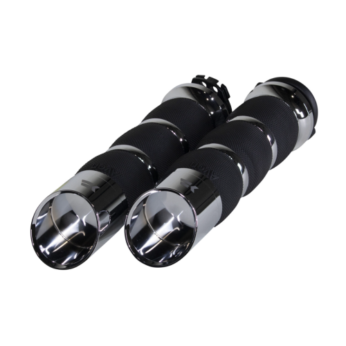 PartzBiz HD: 4413782-Khrome Werks Avon 500270 Chrome Air Cushion Edge แฮนด์จับแฮนด์ Harley Cable Throttle