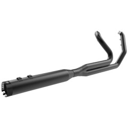 PartzBiz HD DS18002513 - Khrome Werks Black 4.5" Outlaw 2-1 Exhaust System Harley Touring 09-16 No Tip | 200785