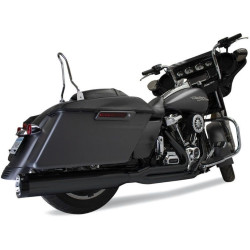 PartzBiz HD DS18002515 - Khrome Werks Black 4.5" Outlaw 2-1 Exhaust System Harley Touring M8 17+ No Tip | 200775
