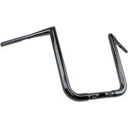 PartzBiz HD DS06015389 - Khrome Werks Black 12" Buck-25 1.5" Handlebars TBW Harley FLTR Touring 15-20 300642 0601-5388 06015388 electra road street glide king davidson best for buy
