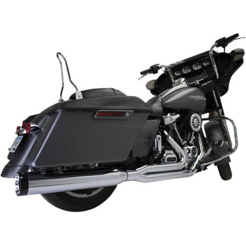 PartzBiz HD: 4413758-Chrome Werks Chrome 4.5 ” Outlaw 2-1 Exhaust System Harley Touring M8 17+ No Tip | ปลายท่อ 200770