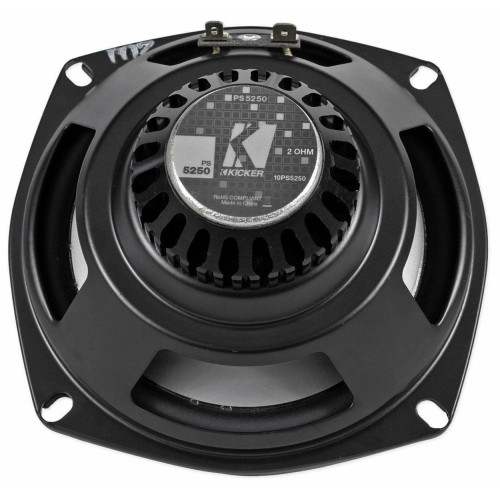 PartzBiz HD: 4413678-Kicker 10PS5250 5.25" Coaxial Motorcycle Fairing Speakers Waterproof 2Ohm 50W sound system speakers audio radio stereo upgrade harley davidson motorcycle bagger touring atv 4 wheeler handle bars