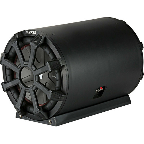 PartzBiz HD: 4413656-Kicker 46CWTB82 8 นิ้ว 600 วัตต์ 2 โอห์ม ตู้ซับวูฟเฟอร์แบบมารีน หลอดพาวเวอร์ ระบบเสียง เสียงสเตอริโอ วิทยุ เบส ลำโพง อัพเกรด รถบรรทุก utv 12v 8” 300W rms power