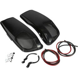 PartzBiz HD DS44050797 - Kicker 46HDBL69VB Saddlebag Speaker Lids Package Vivid Black Harley Touring 14-Up PartzBiz HD DS44050797 - Kicker 46HDBL69VB Saddlebag Speaker Lids Package Vivid Black Harley Touring 14-Up