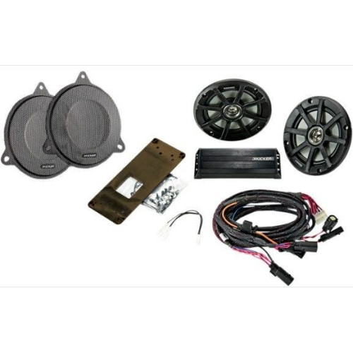 PartzBiz HD: 4413661-Kicker 46HDS144 6.5 ” Fairing Speaker & Amplifier Kit Harley Davidson Electra Glide 14-Up Custom Audio Sound Stereo Upgrade Replacement Loud Best aftermarket Front Fairings Touring Bagger 6-1/2 Inch Wiring Harness Brackets Mounts PartzBiz HD: 4413661-Kicker 46HDS144 6.5 ” Fairing Speaker & Amplifier Kit Harley Davidson Electra Glide 14-Up Custom Audio Sound Stereo Upgrade Replacement Loud Best aftermarket Front Fairings Touring Bagger 6-1/2 Inch Wiring Harness Brackets Mounts