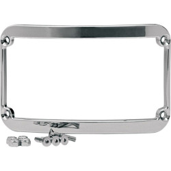 PartzBiz HD DS20300231 - Klockwerks Chrome License Plate Frame for Frenched Rear Fenders Softail & FLHT | KW05-01-0083-C PartzBiz HD DS20300231 - Klockwerks Chrome License Plate Frame for Frenched Rear Fenders Softail & FLHT | KW05-01-0083-C
