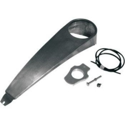 PartzBiz HD DS21060045 - Klock Werks KW05-02-0100 Raw Dash พร้อมชุดย้ายตำแหน่งจุดระเบิด Harley Softail 00-17