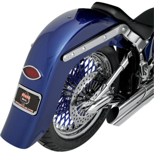 PartzBiz HD: 4413340-Klockwerks 4" Stretched Builders Series Rear Fender w/ Frenched Plate for Custom | KW05-02-0400E PartzBiz HD: 4413340-Klockwerks 4" Stretched Builders Series Rear Fender w/ Frenched Plate for Custom | KW05-02-0400E