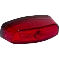 PartzBiz HD DS20101394 - Koso HB034000 Hawkeye Red LED Rear Brake Taillight Running License Plate Light Bright Harley Davidson Indian Yamaha Triumph Suzuki Custom Chopper Softail Sportster Touring Dyna Street Stop Fender Lighting Upgrade Replacement