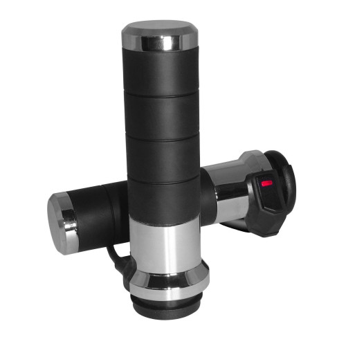 PartzBiz HD: 4413276-Koso North America AX068M10 Chrome Titan-X Heated Grips Harley Cable Throttle 0631-0181 06310181 27-5832 AX068M10 PartzBiz HD: 4413276-Koso North America AX068M10 Chrome Titan-X Heated Grips Harley Cable Throttle 0631-0181 06310181 27-5832 AX068M10