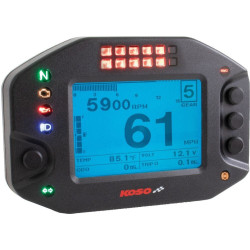 PartzBiz HD DS22120831 - Koso RS-2 Multifunction Meter & Data Recorder w/ Shift Lights Universal 12v BA073000