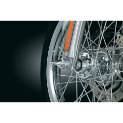 PartzBiz HD KA1217 - Kuryakyn 1217 Chrome Twisted Front Axle Caps 80-06 Softail Dyna FLH FLT XL & FXR | 1217 PartzBiz HD KA1217 - Kuryakyn 1217 Chrome Twisted Front Axle Caps 80-06 Softail Dyna FLH FLT XL & FXR | 1217