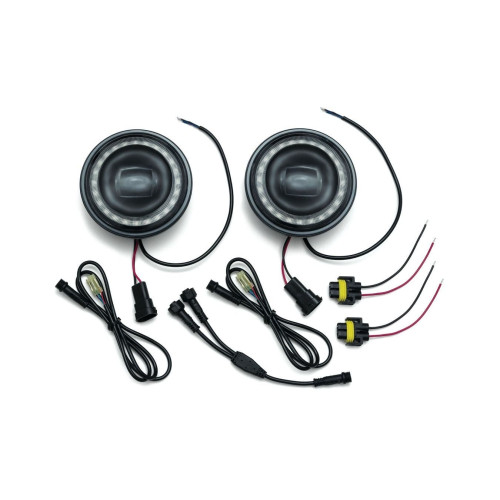 PartzBiz HD: 4413217-Kuryakyn 2467 Orbit Prism 4-1/2” LED Passing Lamps w/ Multi-Color Halo Harley 2001-1802 20011802 411742 PartzBiz HD: 4413217-Kuryakyn 2467 Orbit Prism 4-1/2” LED Passing Lamps w/ Multi-Color Halo Harley 2001-1802 20011802 411742