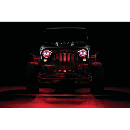 PartzBiz HD: 4413222-Kuryakyn 2480 Nightcrawlers Headlight & Accent Light Kit for Jeep Wrangler 97-18