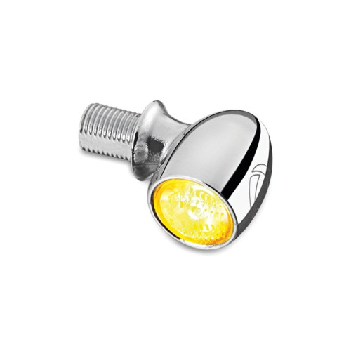 PartzBiz HD: 4413226-Kuryakyn 2521 Chrome Kellermann Bullett Atto Amber LED Signal Light Front Rear 2521 481890