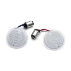 PartzBiz HD KA2938 - Kuryakyn 2938 LuminEZ LED ไฟเลี้ยวหลัง 1157 Red Bullet Style Harley PartzBiz HD KA2938 - Kuryakyn 2938 LuminEZ LED ไฟเลี้ยวหลัง 1157 Red Bullet Style Harley