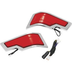 PartzBiz HD KA2954 - Kuryakyn 2954 Chrome Red LED ไฟท้าย Tour Pak Harley Touring 14-up | 2954 PartzBiz HD KA2954 - Kuryakyn 2954 Chrome Red LED ไฟท้าย Tour Pak Harley Touring 14-up | 2954