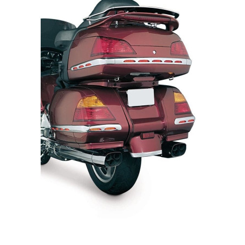 PartzBiz HD: 4413135-Kuryakyn 3202 Chrome L.E.D. Saddlebag Molding Set Red Lens Honda Goldwing PartzBiz HD: 4413135-Kuryakyn 3202 Chrome L.E.D. Saddlebag Molding Set Red Lens Honda Goldwing