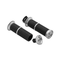 PartzBiz HD KA3588 - Kuryakyn 3588 เงินสีดำ Riot อลูมิเนียม Handlebar Grips 15-19 ลูกเสืออินเดียอัพเกรดที่กำหนดเองสไตล์ Grip PartzBiz HD KA3588 - Kuryakyn 3588 เงินสีดำ Riot อลูมิเนียม Handlebar Grips 15-19 ลูกเสืออินเดียอัพเกรดที่กำหนดเองสไตล์ Grip