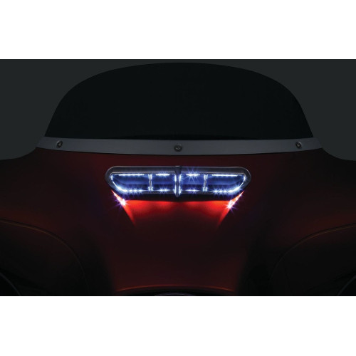 PartzBiz HD: 4413095-Kuryakyn Chrome LED แฟริ่ง Vent Accent สำหรับ '14-'16 Touring & Trike 5053 PartzBiz HD: 4413095-Kuryakyn Chrome LED แฟริ่ง Vent Accent สำหรับ '14-'16 Touring & Trike 5053