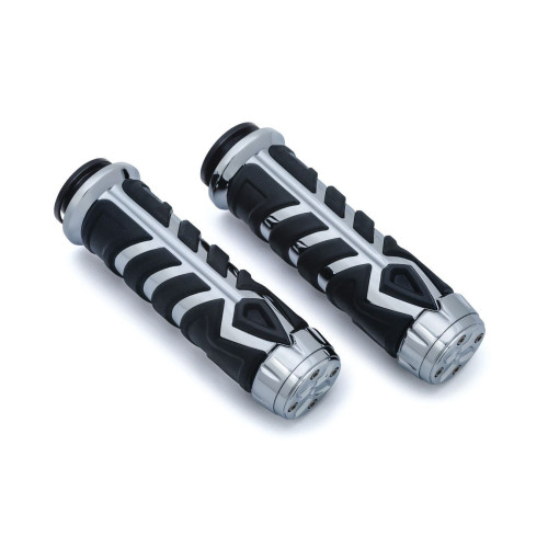 PartzBiz HD: 4413031-Kuryakyn 5753 Chrome Spear Grips 18-19 Indian Models EPDM Rubber 