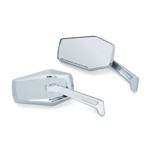 PartzBiz HD: 4412999-Kuryakyn 5918 Chrome Hex ขวา/ซ้ายกระจก Multi-Fit Direct Harley เปลี่ยน Indian Victory 485113