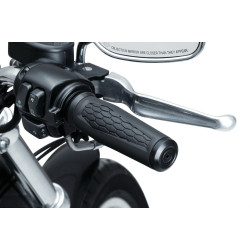 PartzBiz HD KA5923 - Kuryakyn 5923 สีดำ 1 ” Hex Grips 08-19 Harley TBW Wire Throttle | 5923 PartzBiz HD KA5923 - Kuryakyn 5923 สีดำ 1 ” Hex Grips 08-19 Harley TBW Wire Throttle | 5923