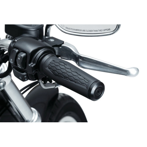 PartzBiz HD: 4412962-Kuryakyn 5923 Black 1" Hex Grips 08-19 Harley TBW Wire Throttle | 5923