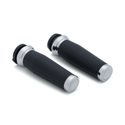 PartzBiz HD KA5942 - Kuryakyn 5942 Chrome Thresher Hand Grips Harley TBW คันเร่งอิเล็กทรอนิกส์ 08-19 Harley PartzBiz HD KA5942 - Kuryakyn 5942 Chrome Thresher Hand Grips Harley TBW คันเร่งอิเล็กทรอนิกส์ 08-19 Harley