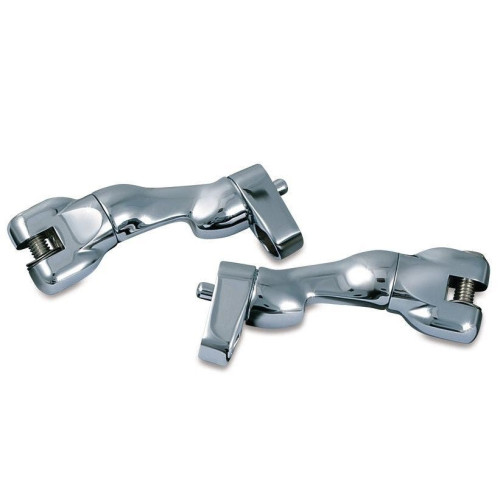 PartzBiz HD: 4412842-Kuryakyn 7504 Chrome หมุดผู้โดยสารแบบปรับได้ Mounts Harley & Indian 93-Up