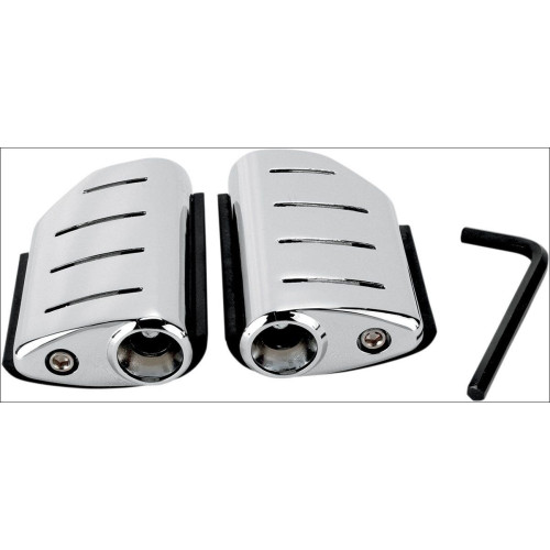 PartzBiz HD: 4412851-Kuryakyn 7597 Chrome Trident Dually ISO-หมุด โดยไม่มีอะแดปเตอร์ Universal Fitment