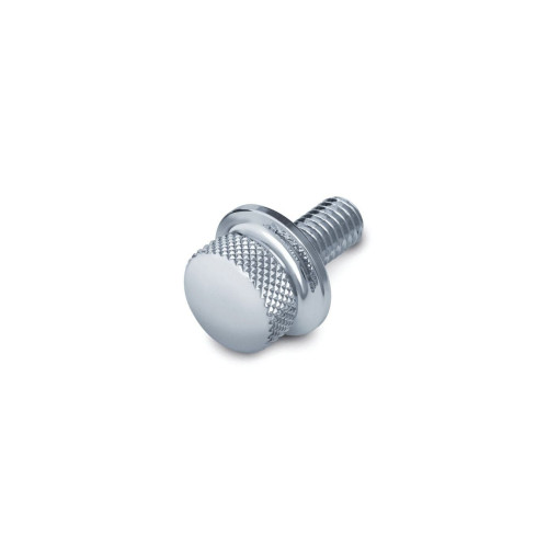 PartzBiz HD: 4412782-Kuryakyn 9038 Rear Chrome Knurled Seat Screw Only for Harley Models 1/4" -20 