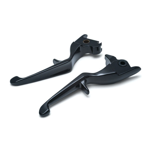 PartzBiz HD: 4412692-Kuryakyn Gloss Black Trigger Levers เบรคและคลัทช์ไฮดรอลิกสำหรับ Harley 14-16 | 1849