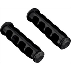 PartzBiz HD KA6380 - Kuryakyn Black ISO Grips for 75-15 Goldwing GL1800 without Heated Grips | 6380