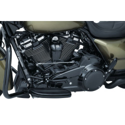 PartzBiz HD KA6443 - Kuryakyn Black Precision ฝาครอบสำเนียงหลักด้านใน Harley Milwaukee M8 2017 6443