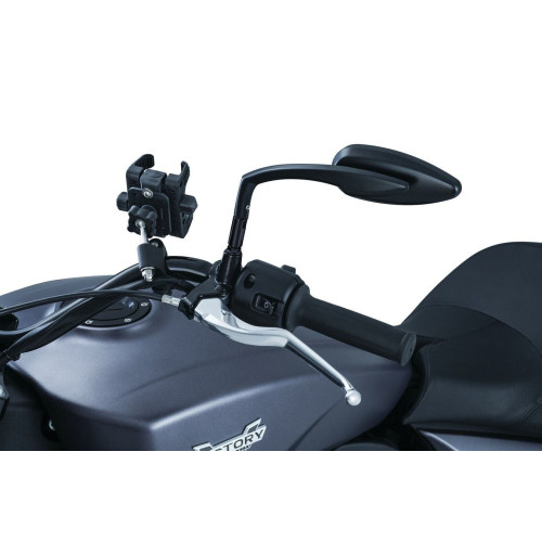 PartzBiz HD: 4412627-Kuryakyn Black Raised Mirror Adapters Honda Kawasaki Suzuki Indian Victory 1892
