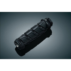 PartzBiz HD KA6376 - Kuryakyn Black & Rubber Kinetic Hand Grips สำหรับ Kawasaki Suzuki Yamaha & Victory | 6376 PartzBiz HD KA6376 - Kuryakyn Black & Rubber Kinetic Hand Grips สำหรับ Kawasaki Suzuki Yamaha & Victory | 6376