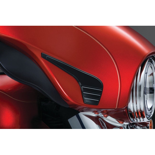 PartzBiz HD: 4412639-Kuryakyn Gloos Black Tri-Line Fairing Accents for 14-15 Harley Touring & Trike 6972