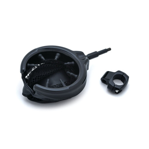 PartzBiz HD: 4412607-Kuryakyn Black Universal 1" Handlebar Mounted Drink Holder with Basket 1729