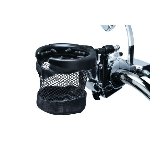 PartzBiz HD: 4412608-Kuryakyn Black Universal Perch Drink Holder with Basket Harley or Metric 1738