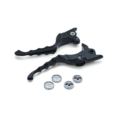 PartzBiz HD: 4412612-Kuryakyn Black Zombie Brake & Clutch Levers for 2017 Harley-Davidson Touring Models PartzBiz HD: 4412612-Kuryakyn Black Zombie Brake & Clutch Levers for 2017 Harley-Davidson Touring Models