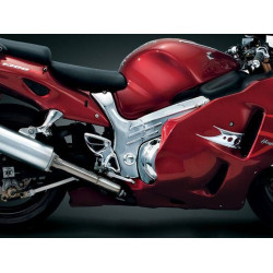 PartzBiz HD KA8911 - Kuryakyn Chrome Boomerang Frame Cover for Suzuki Hayabusa | 8911 PartzBiz HD KA8911 - Kuryakyn Chrome Boomerang Frame Cover for Suzuki Hayabusa | 8911