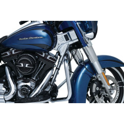 PartzBiz HD KA6955 - Kuryakyn Chrome Deluxe Neck Covers for Harley Touring Models 14-16 | 6955 PartzBiz HD KA6955 - Kuryakyn Chrome Deluxe Neck Covers for Harley Touring Models 14-16 | 6955