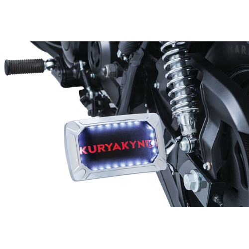 PartzBiz HD: 4412465-Kuryakyn Chrome Nova Horizonal ที่ยึดป้ายทะเบียนด้านข้าง Harley / Metric | 3192