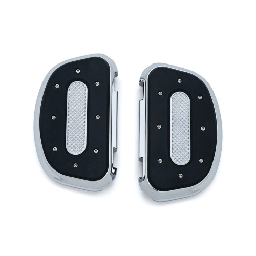 PartzBiz HD: 4412472-Kuryakyn Chrome Passenger Rear Heavy Industry Floorboards Boards Harley FLH FLST FLD 7043