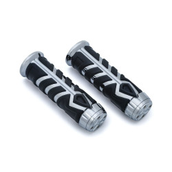PartzBiz HD KA5636 - Kuryakyn Chrome Spear Grips for 7/8" Handlebars Universal Indian Honda Yamaha PartzBiz HD KA5636 - Kuryakyn Chrome Spear Grips for 7/8" Handlebars Universal Indian Honda Yamaha