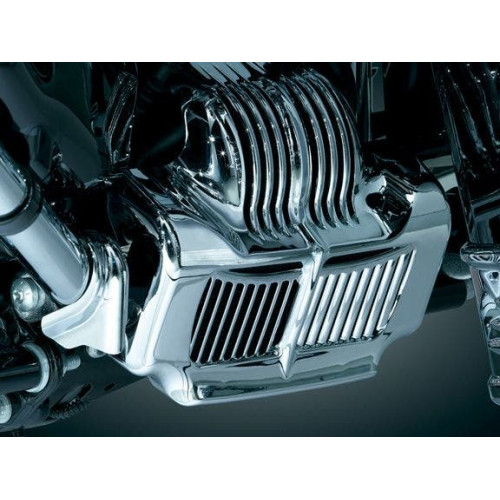 PartzBiz HD: 4412409-Kuryakyn Chrome Stock Oil Cooler Cover for 11-15 Touring models | 7784 PartzBiz HD: 4412409-Kuryakyn Chrome Stock Oil Cooler Cover for 11-15 Touring models | 7784